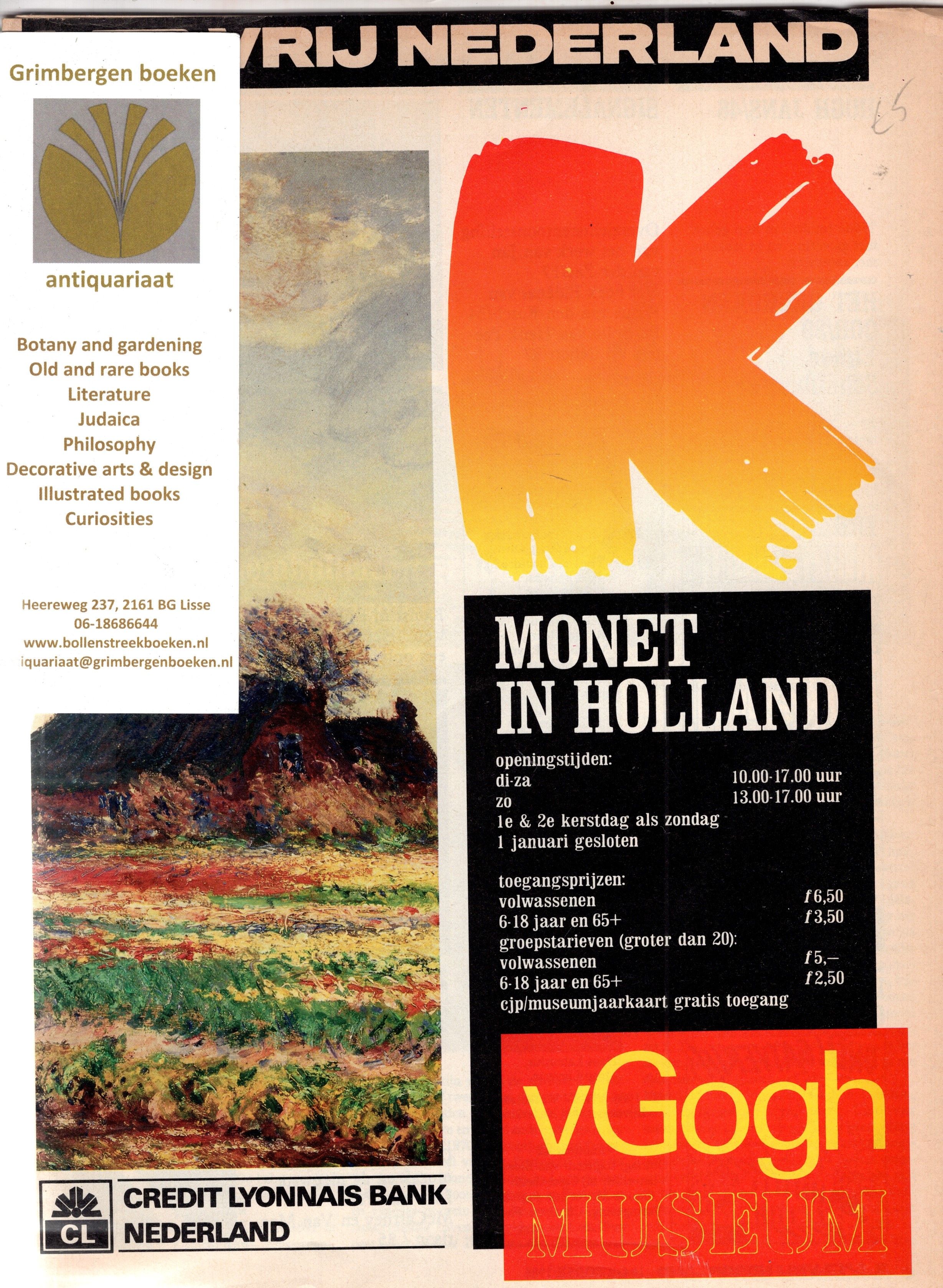 Vrij Nederland - Monet in Holland