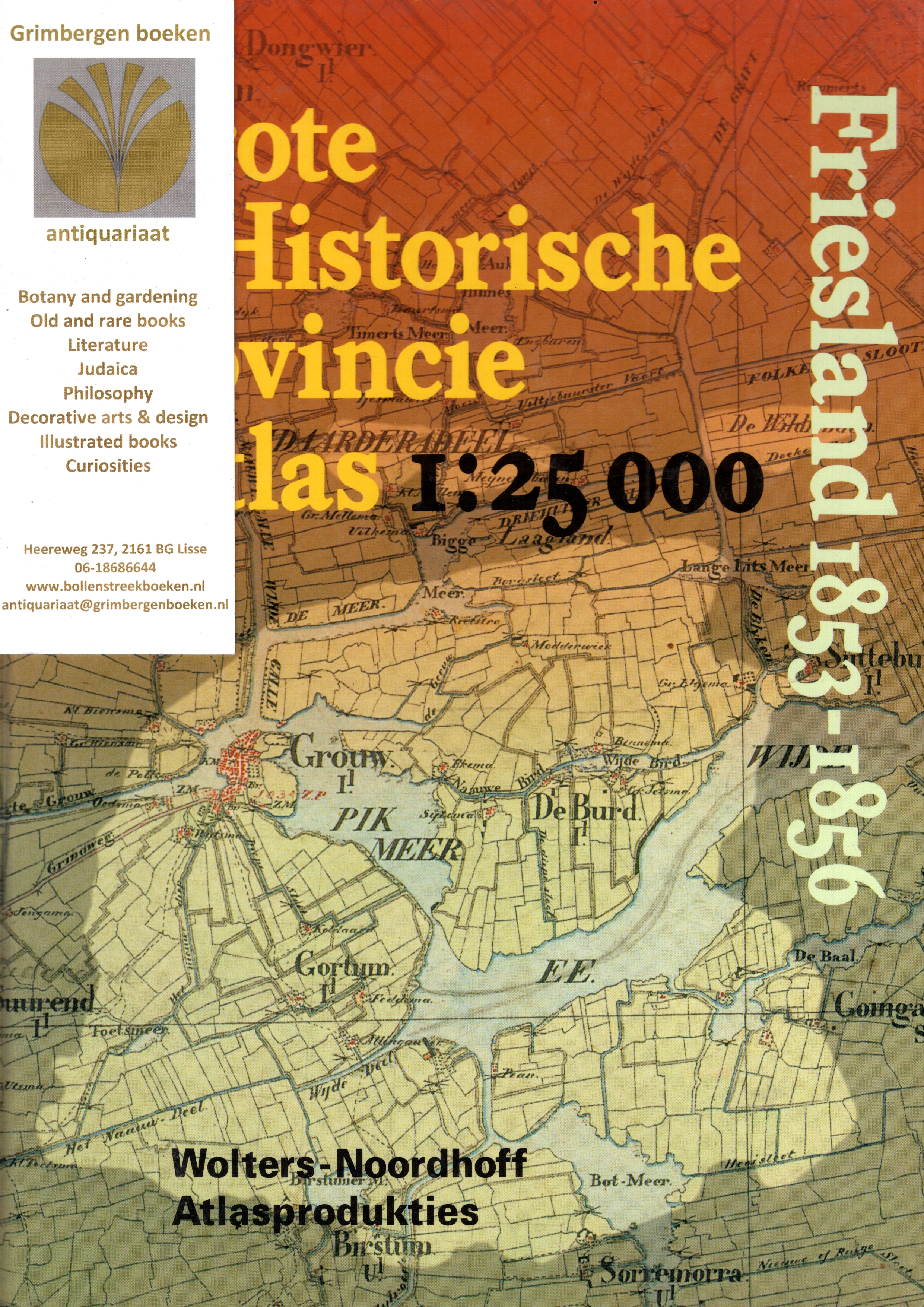  - Grote Historische Provincie Atlas Friesland 1853-1856